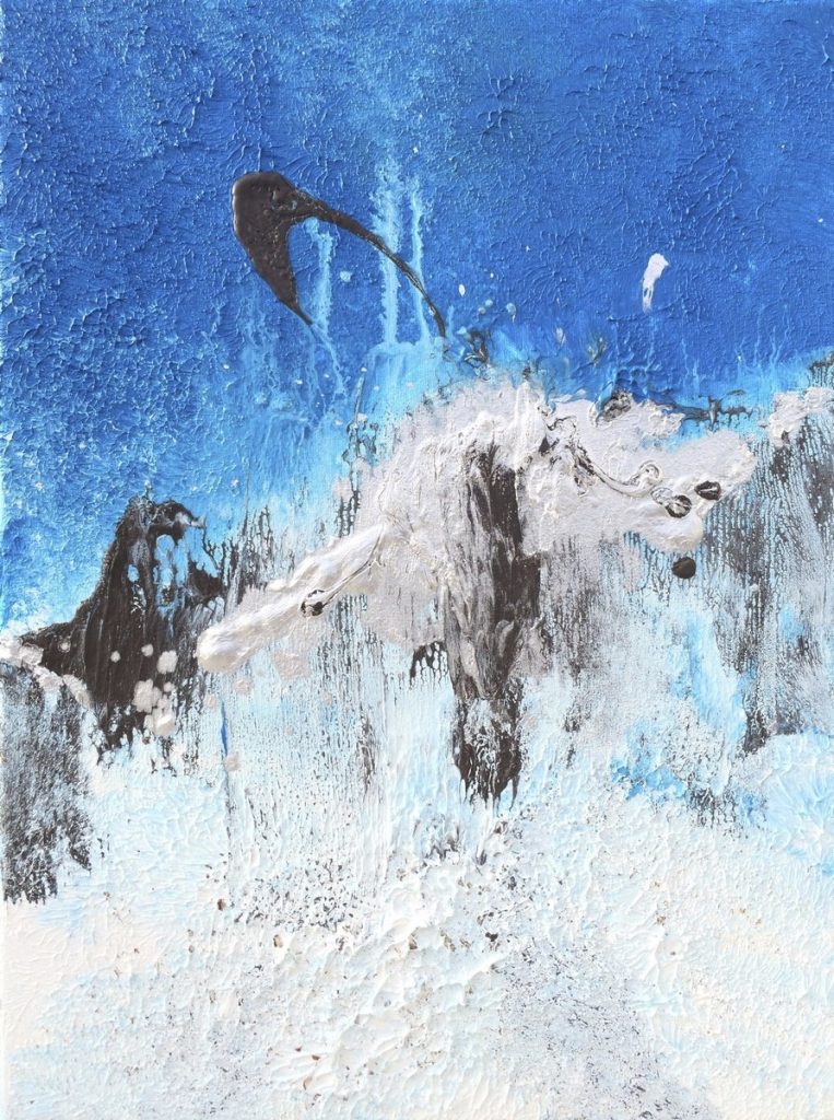 Collection Waves Abstract blue